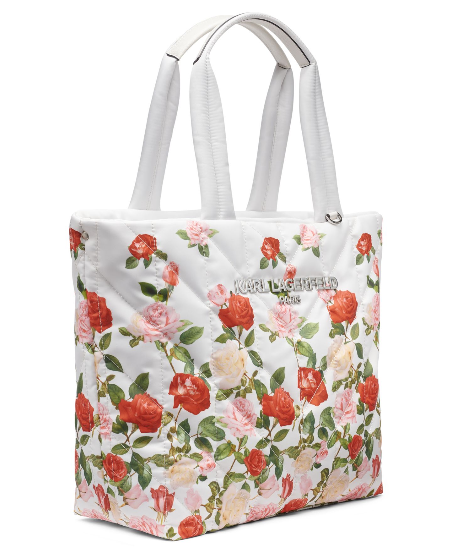 Женская сумка KARL LAGERFELD PARIS Voyage Large Tote Handbag, цвет: С принтом белый — фото 3