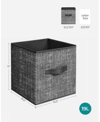 6PC Storage Cubes Fabric Bins Closet Organizers Foldable