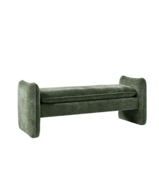Ella Modern Chenille Fabric Upholstered Bench