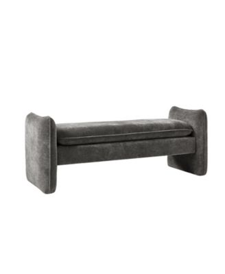 Ella Modern Chenille Fabric Upholstered Bench