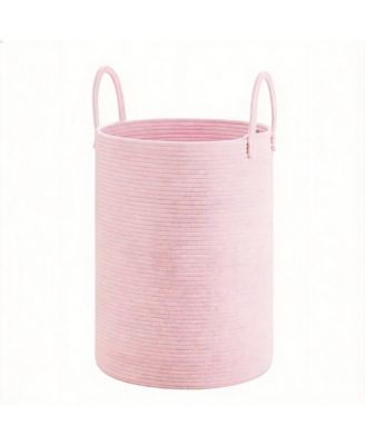 Woven Cotton Rope Hamper for Clothes Storage