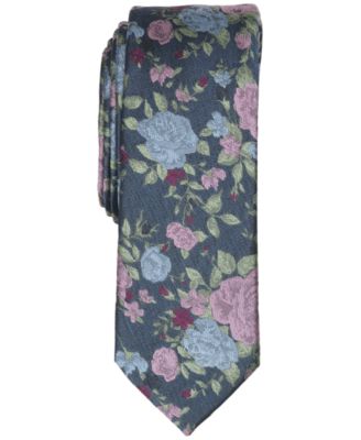 Men's Foster Floral Pattern Skinny Tie