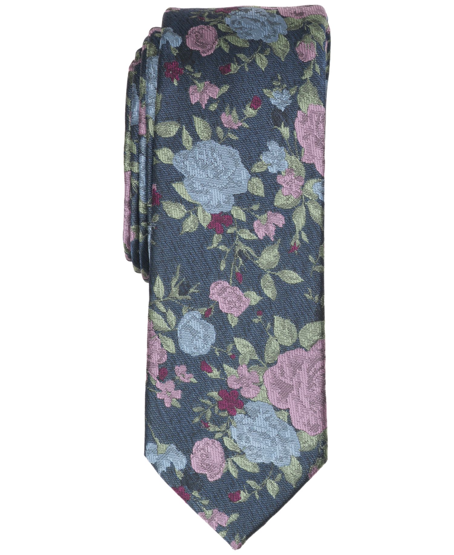 Men's Foster Floral Pattern Skinny Tie