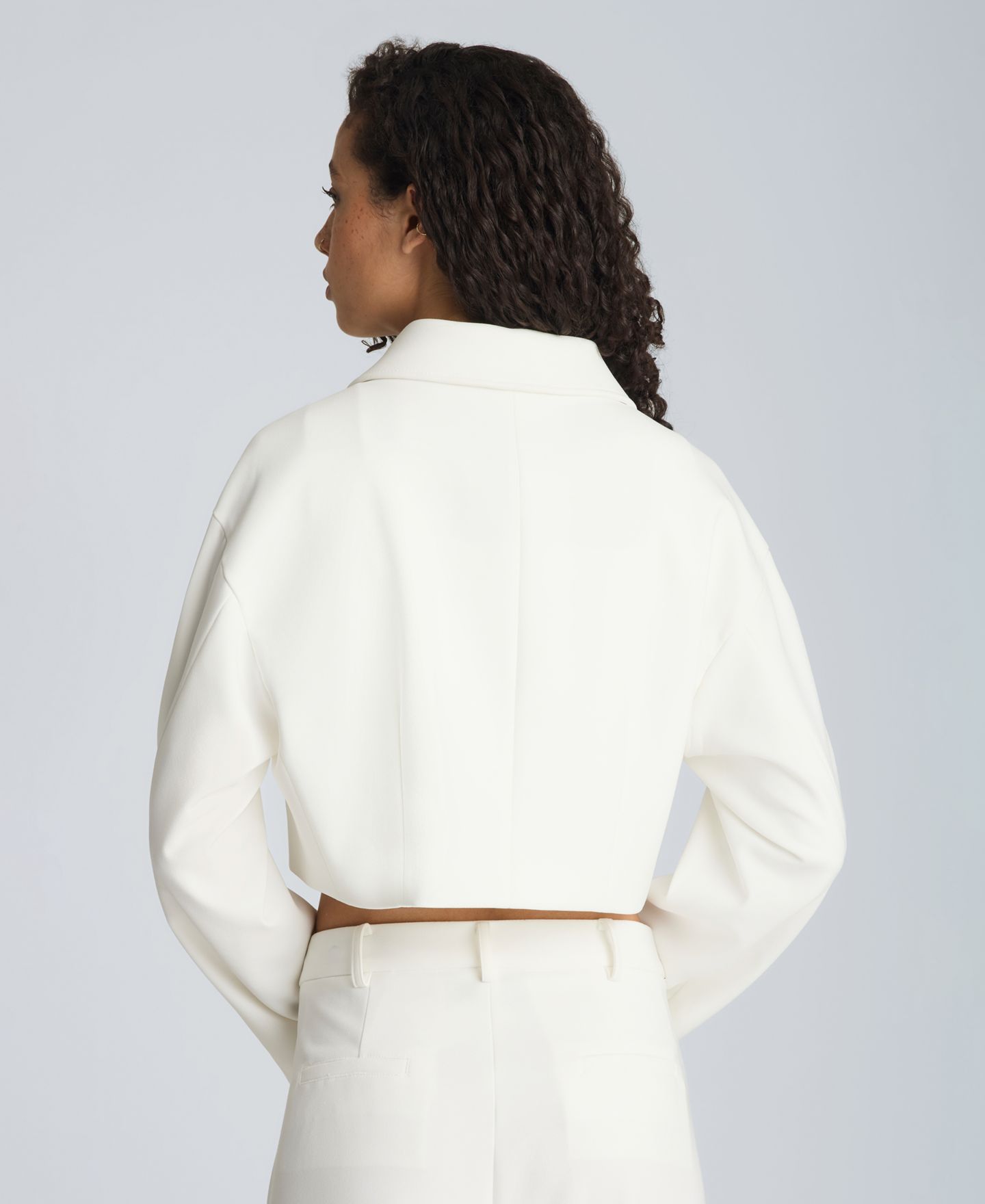 Женская куртка Kenneth Cole Zip Sleeve Collared, цвет: Чистый белый — фото 5