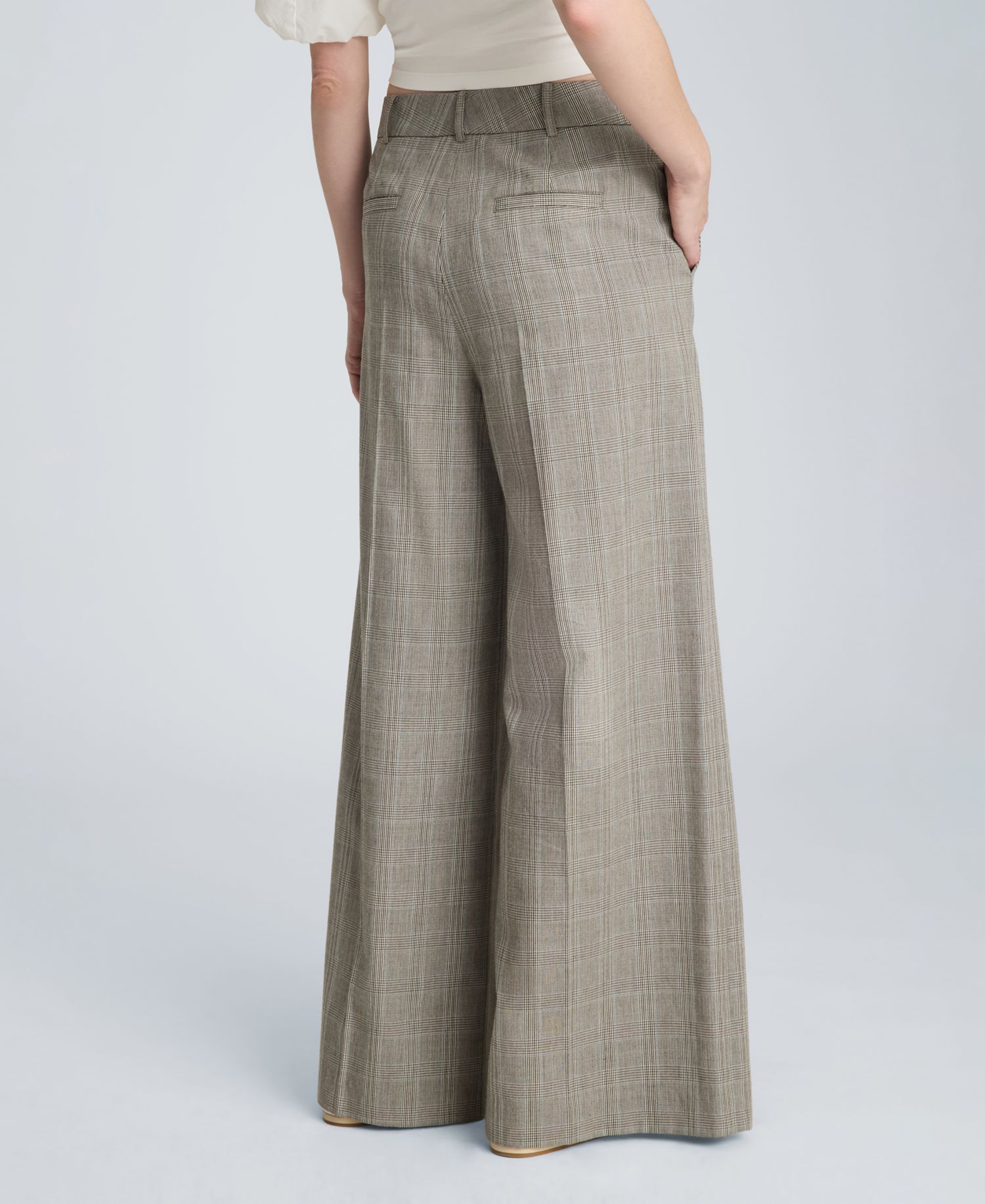 Women's High-Rise Pleated Wide-Leg Pants
