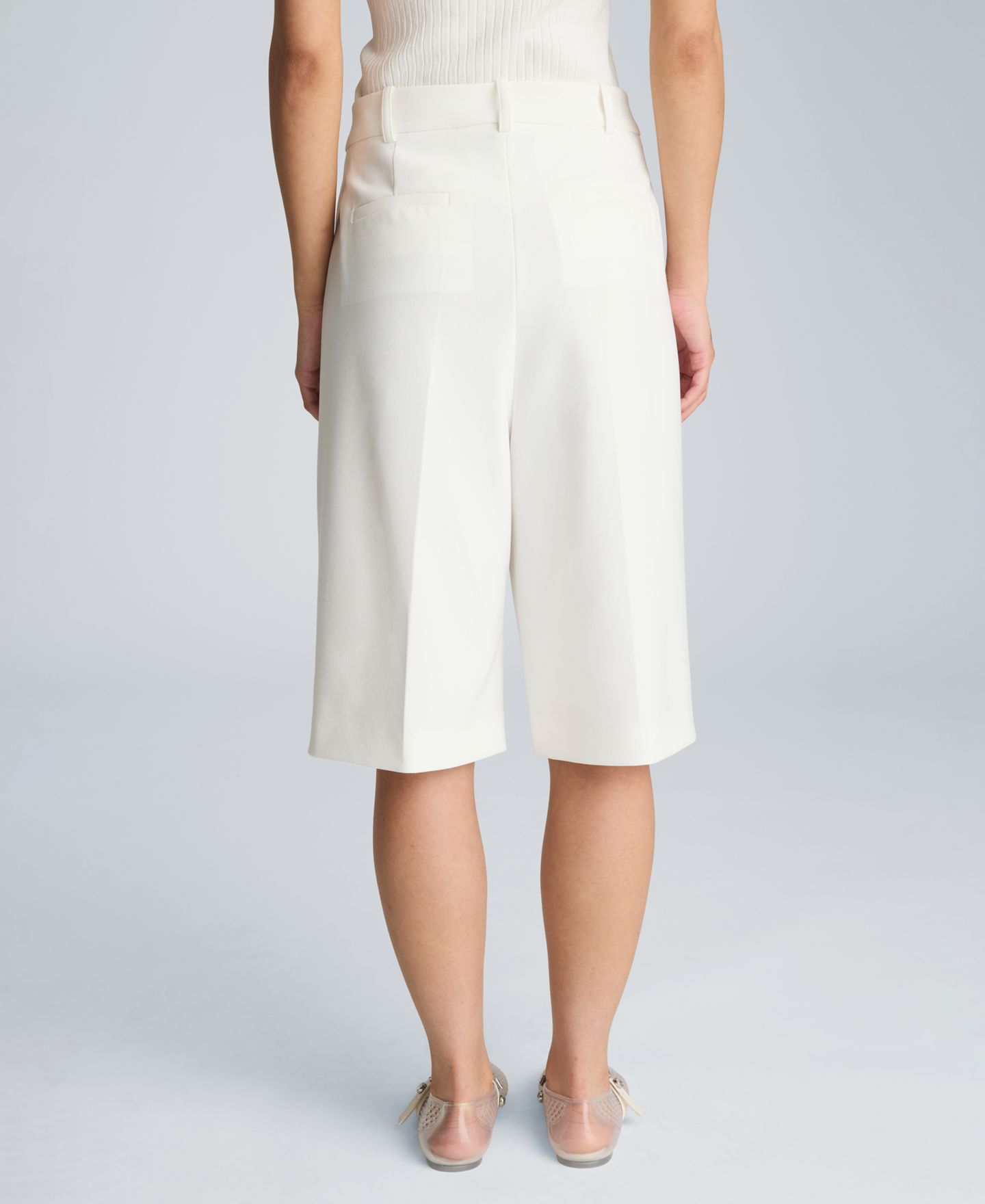 Женские шорты Kenneth Cole High-Rise Side Snap, цвет: Чистый белый — фото 12