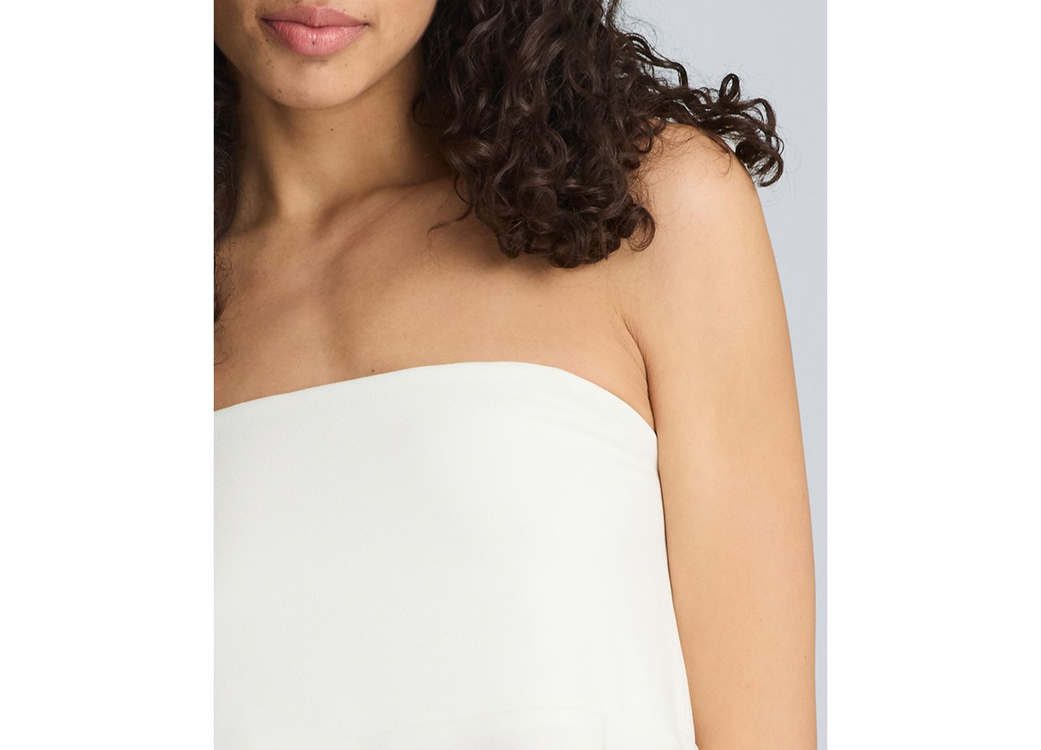 Women's Strapless Peplum Top