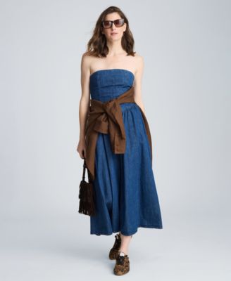 Women's Long Denim Dresses | Macy's