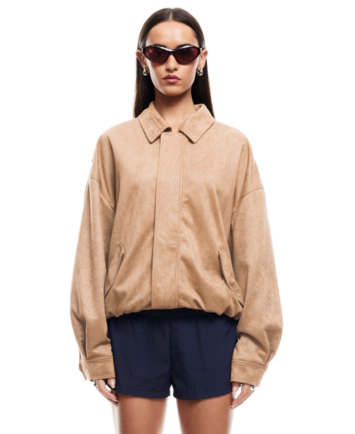 Lioness Women's Kenny Long Sleeve Bomber Jacket - Chocolate