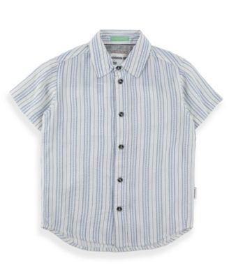 Sovereign Code Boys' 5-20 Juniper Short-Sleeve Woven Shirt - Blue