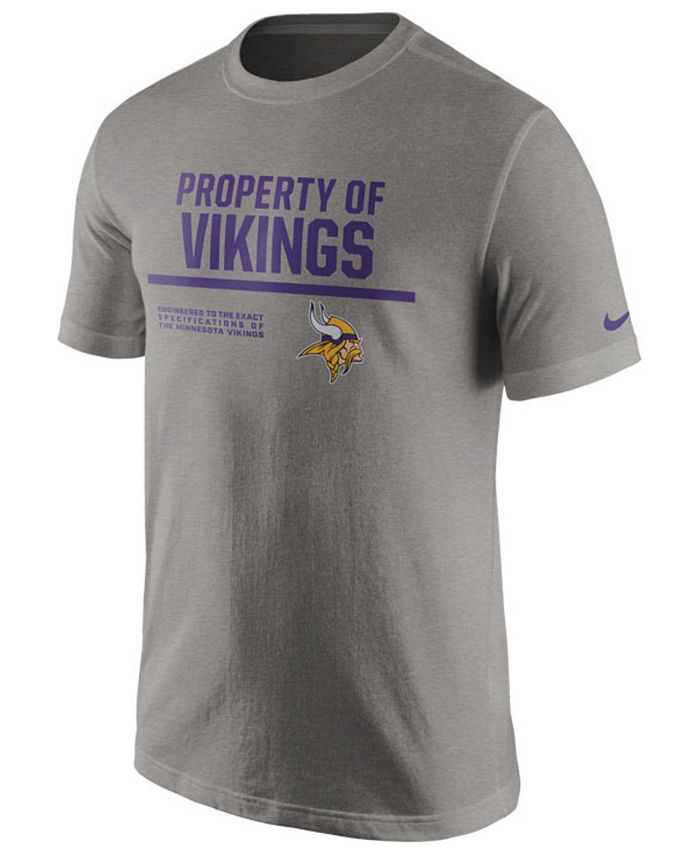 Nike Men's Minnesota Vikings Property of T-Shirt & Reviews - Sports Fan ...
