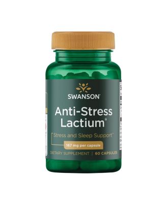 Women's AntiStress Formula Lactium Helps Reduce Stress, Promotes Relaxation and Sleep Support 60 Capsules, 167 mg, 1 Pack