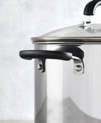 Brilliance Stainless Steel 8-Qt. Stockpot with Lid