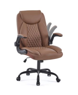 Ergonomic Chair, Flip-Up Arms Rocking Office Chair