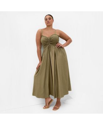 Women's Maui Shirred Maxi Dress