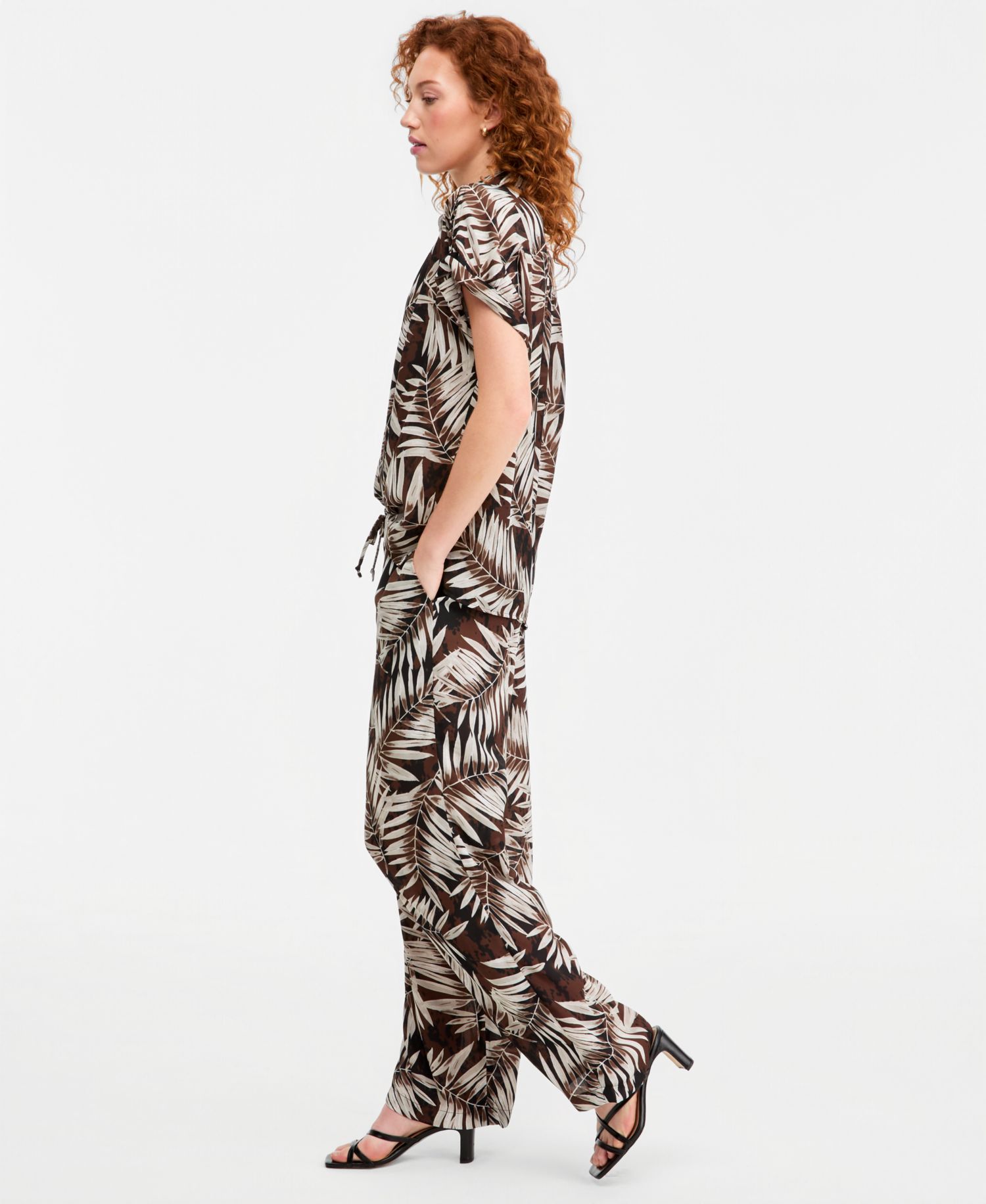 Women's Mid-Rise Wide-Leg Pants
