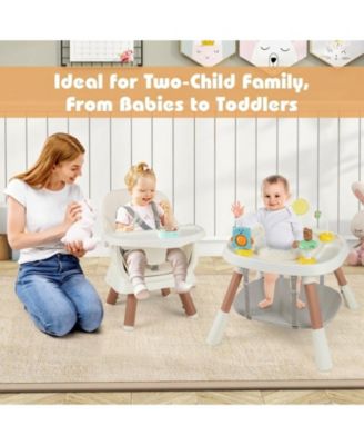 Baby 16-in-1 High Chair with 360-Degree Activity Center and Booster Seat