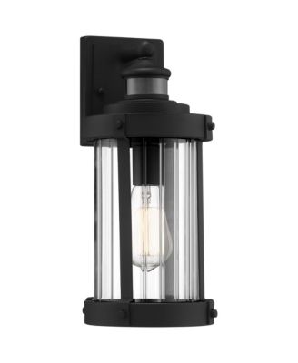 Stan Modern Industrial Outdoor Wall Light Fixture Textured Clear Glass for Post Exterior Barn Deck House Porch Yard Patio