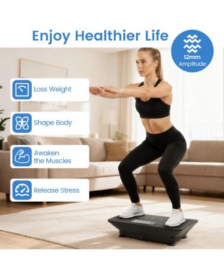 Vibration Plate Exercise Machine with Gravity Sensor for Home