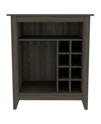 Carbon Espresso 6-Bottle 1-Drawer 1-Shelf Bar Cabinet
