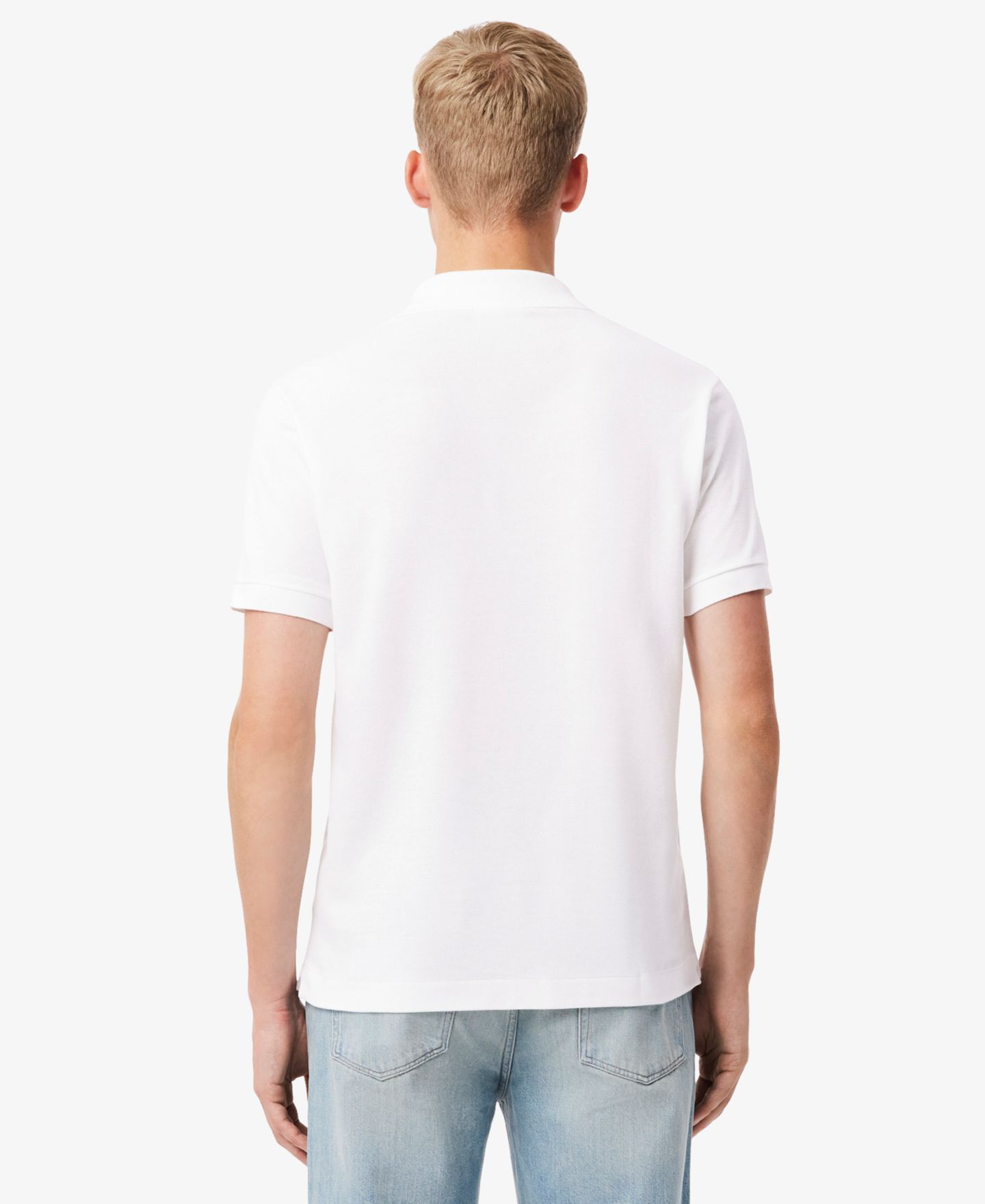 Мужское поло Lacoste Classic Fit Original L.12.12 Polo, цвет: 001 Белый — фото 4