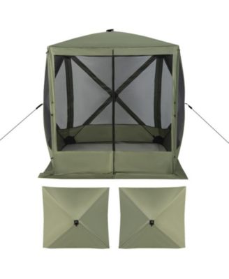 6.7 x 6.7 ft Pop Up Gazebo with Mesh Netting and Carry Bag, UV 50+ Protection