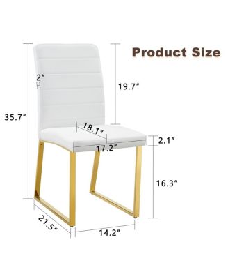 6-Pack Heavy-duty Chairs: 2.1" Cushion, Iron Frame, Home/Office Value