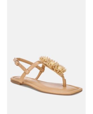 Women's Salwa Floral Applique Thong Sandals