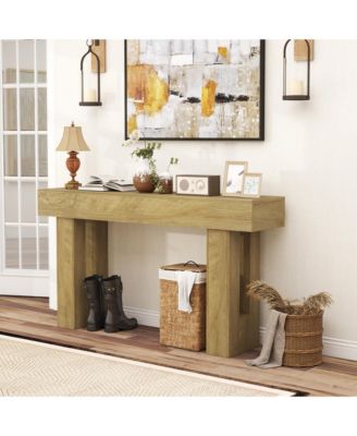 42 Inch Console Table, Narrow Sofa Table Behind the Couch,