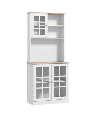 Bar Cabinet 72" H x 14.5" W with 12 Cabinets, 3 Shelfs Finish