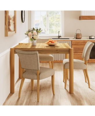 Square Solid Wood Dining Table, 39.4"