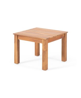 Wood Side Table, Minimalist Outdoor Design