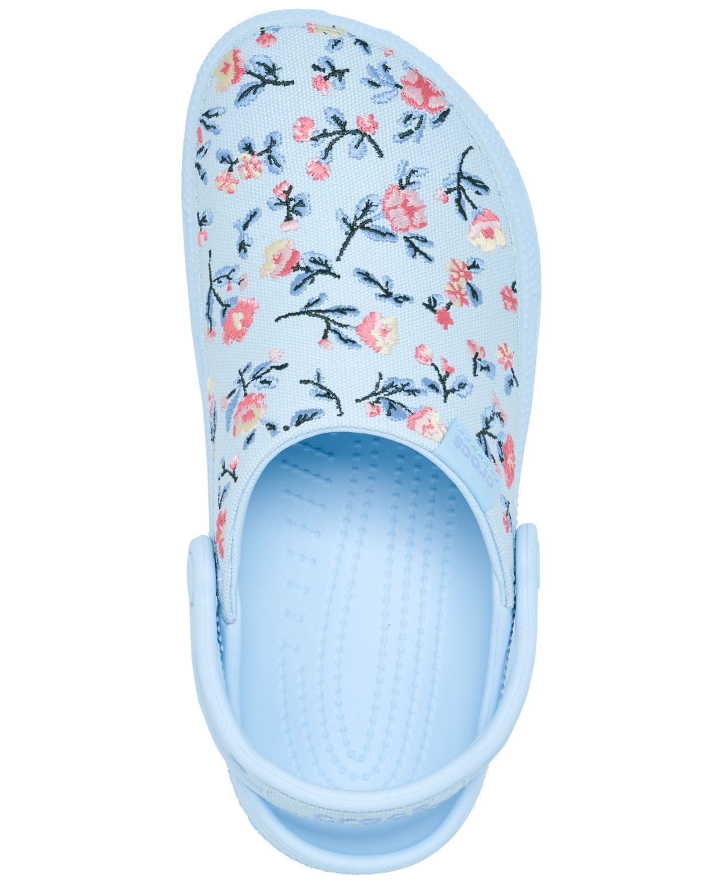Женские сабо Crocs Classic Crafted Floral, цвет: Синий морозный — фото 5