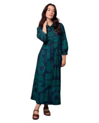 Women's Pleat Detail Shirt Dress