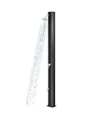 Adjustable Outdoor Solar Heating Shower Head, Portable Poolside Rinse Station