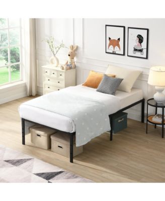 Twin Size Bed Frame, Heavy Duty Metal Bed Frame, Quick and Easy Assembly, Noise Free
