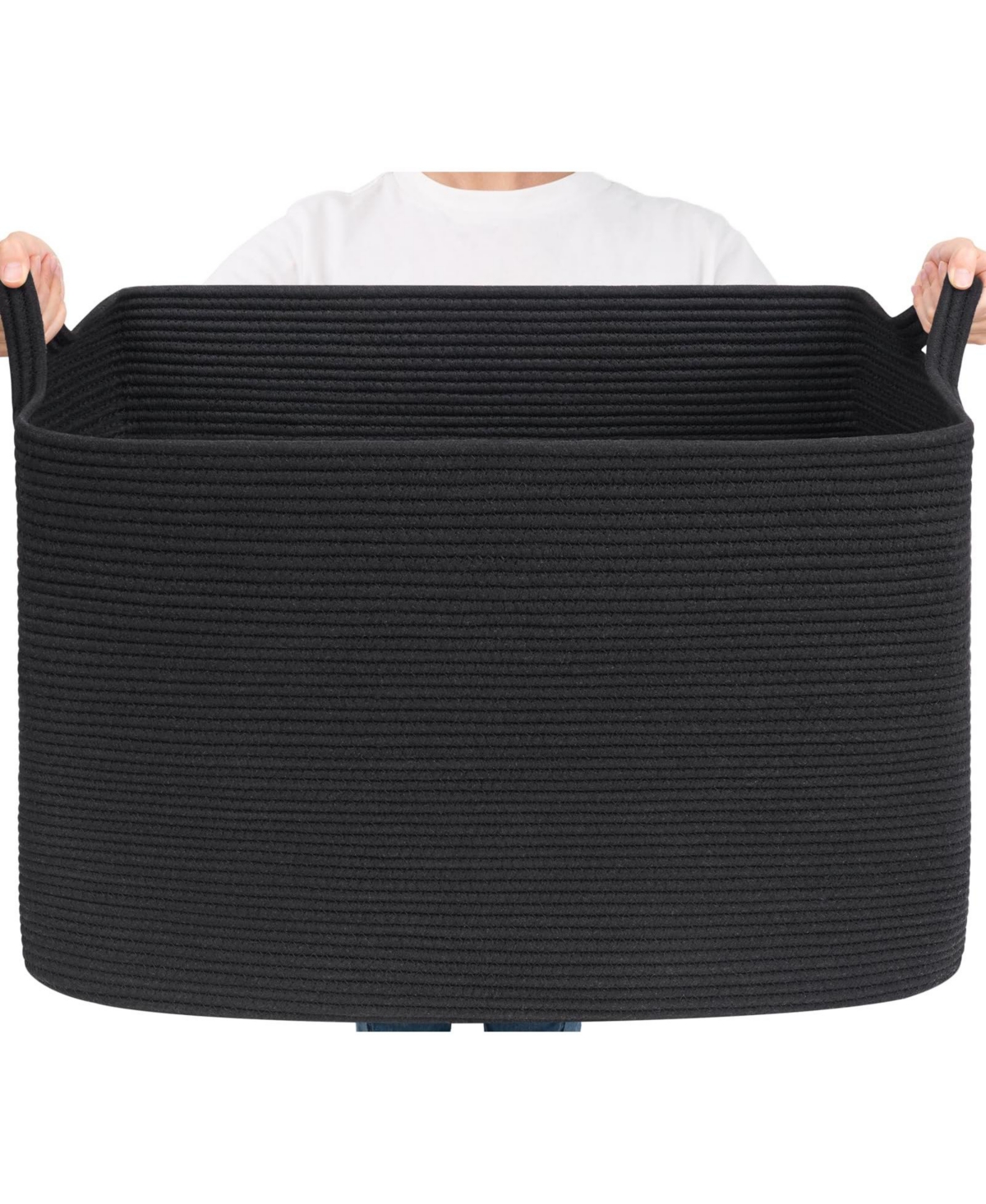 Gnuadz Woven Rope Storage Basket Rectangle