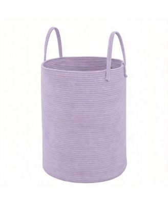 Woven Cotton Rope Laundry Hamper Storage Bin Gift Basket