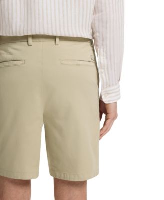 BOSS By Men's Stretch-Cotton Twill Modern-Fit 8" Shorts