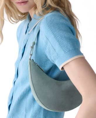 Duo Mini Suede Shoulder Handbag