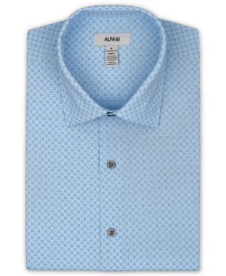 Men's Geometric Print Slim-Fit Dress Shirt