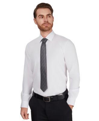 Men's Slim-Fit Performance Solid Dress Shirt