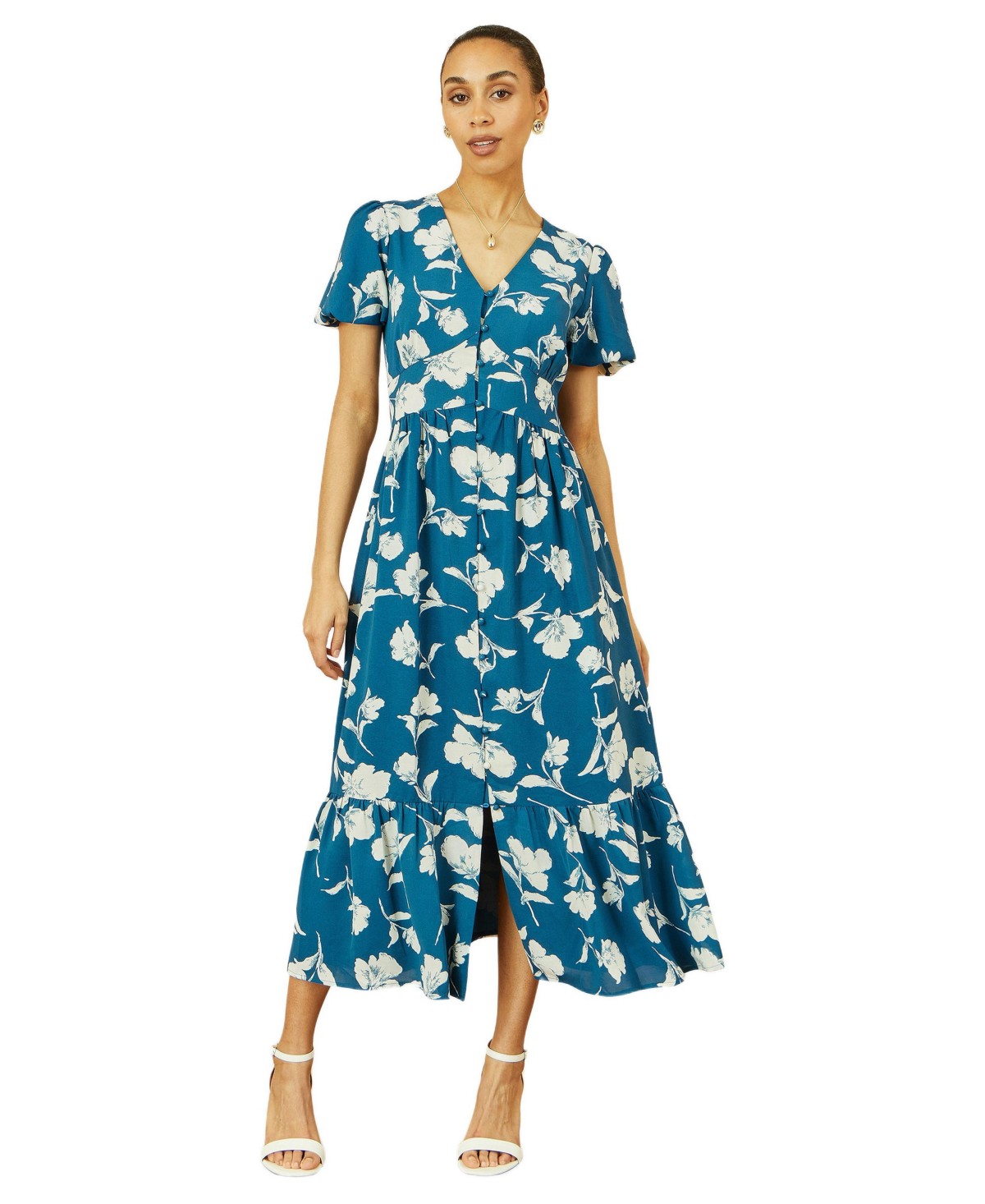 Женские платья Yumi Women's Floral Button Down Floral Midi Dress — фото 1