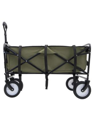 360lbs Collapsible Storage Wagon Utility Carts with Strapping System, 3-Piece Liner