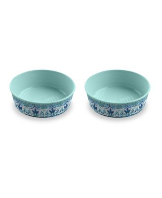 Gibraltar Singe Wall Melamine Pet Bowls, Set Of 2