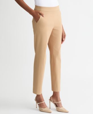 Women's Stretch Twill Cropped Pull-On Pants, Regular & Petite