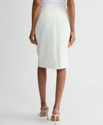 Women's Pebble Crepe Pencil Skirt