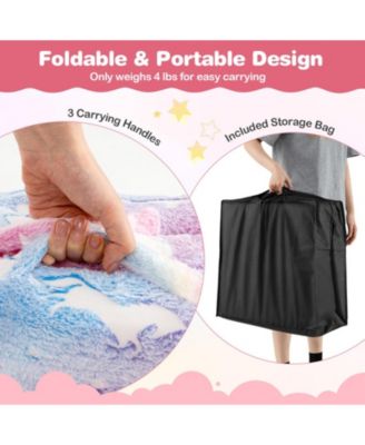 Tri-Fold Kids Sleeping Pad with Glow-in-the-Dark Cover