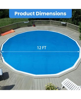 12 ft x 30 in Above Ground Pool Set with Solar Cover
