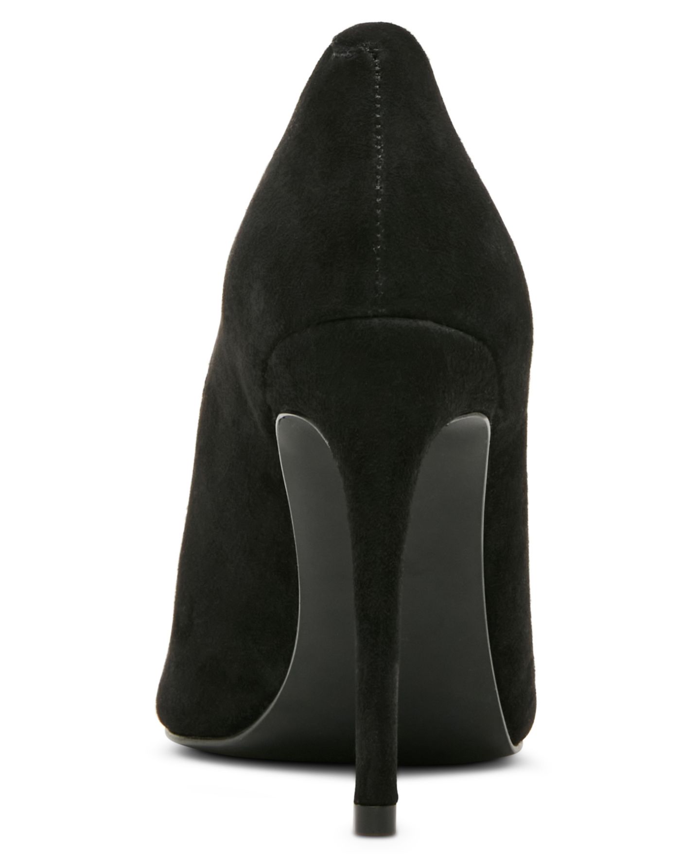 Женские туфли Steve Madden Santino Peep Toe Pumps, цвет: Чёрный замшевый — фото 3